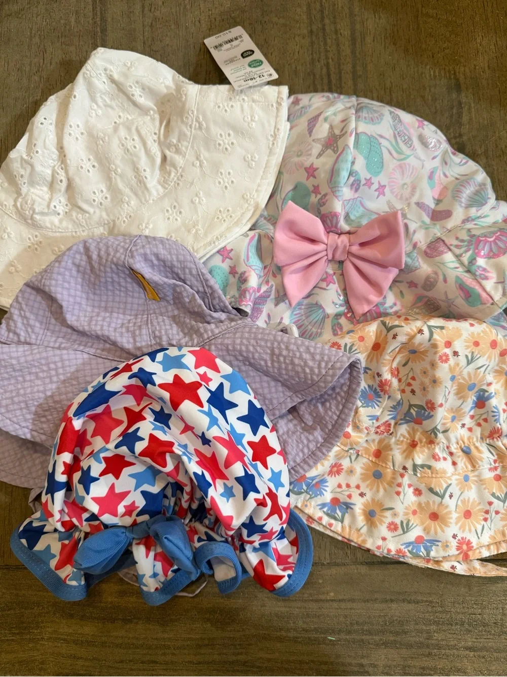Bundle of 5 12-18 month Girl Hats